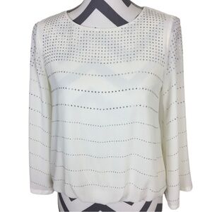 ALFANI White Blouse Size 2P